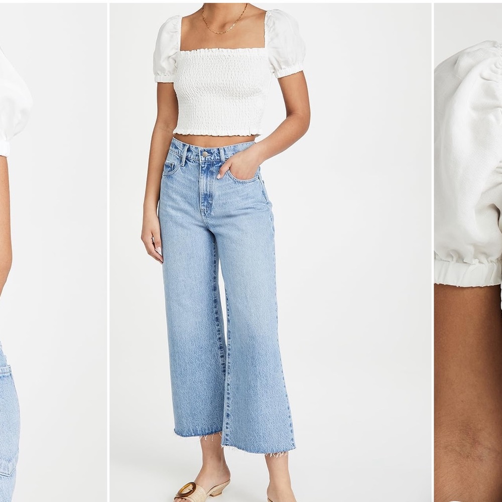Astr white lightweight top